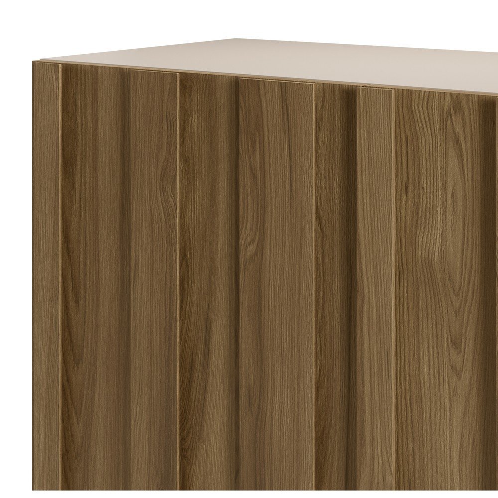 Kremowa/w naturalnym kolorze szafka z litego drewna sosnowego 90x120x43 cm Marlo – Marckeric (zdjęcie 7)
