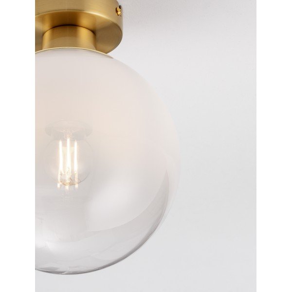 Biała/w kolorze złota szklana lampa sufitowa Vita – Nova Luce-image-1