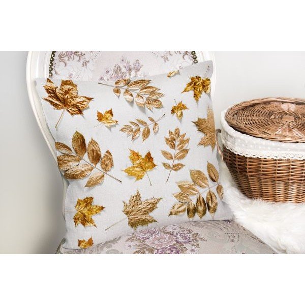 Poszewka na poduszkę Minimalist Cushion Covers Golden Leaf, 42x42 cm-image-2