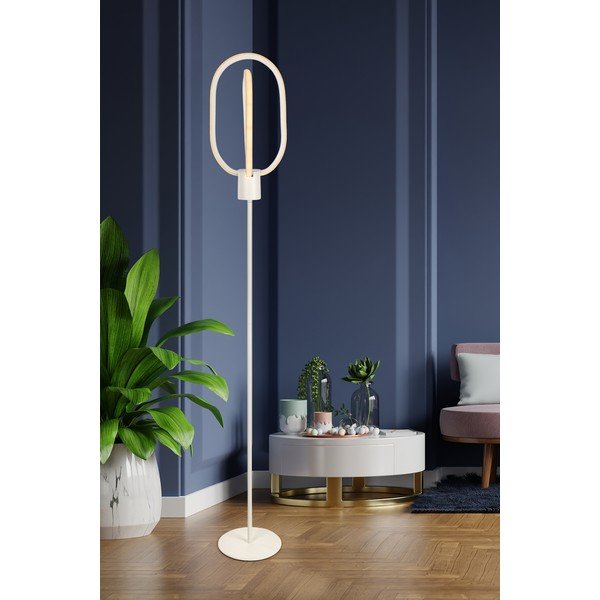 Biała lampa stojąca LED (wysokość 132 cm) Goktug – Squid Lighting-image-1