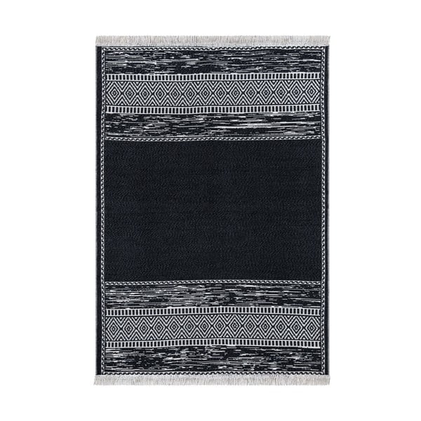 Czarno-biały bawełniany dywan Oyo home Duo, 80 x 150 cm