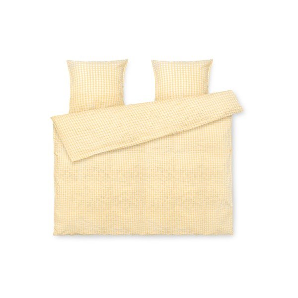 Żółta pościel dwuosobowa z kory 200x220 cm Bæk&Bølge – JUNA