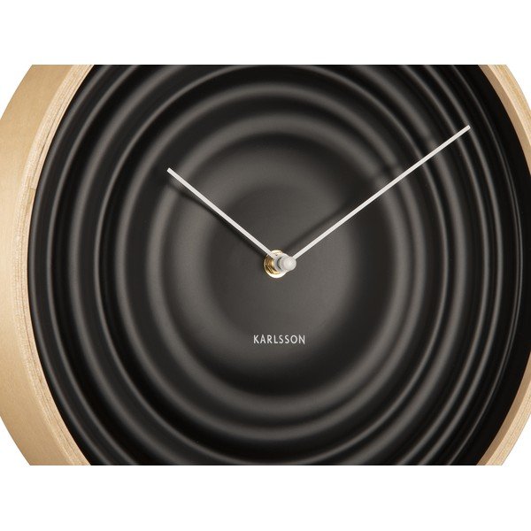 Czarny zegar Karlsson Ribble, ø 31 cm-image-4