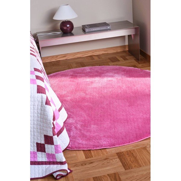 Różowy okrągły dywan ø 160 cm Coral – Jotex-image-1