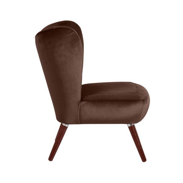 Ciemnobrązowy fotel Max Winzer Sari Velvet-image-2