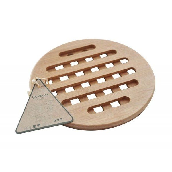 Podstawka bambusowa pod garnek Bambum Pinoli, ⌀ 18 cm-image-1