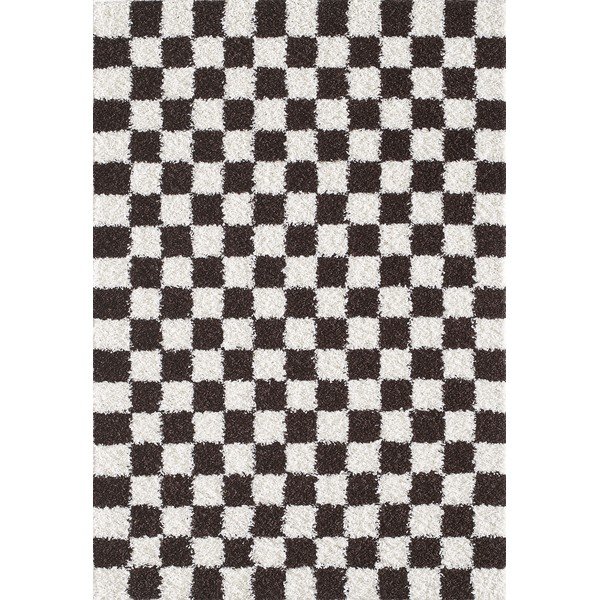 Brązowy/kremowy dywan 80x150 cm Grida – ESTE
