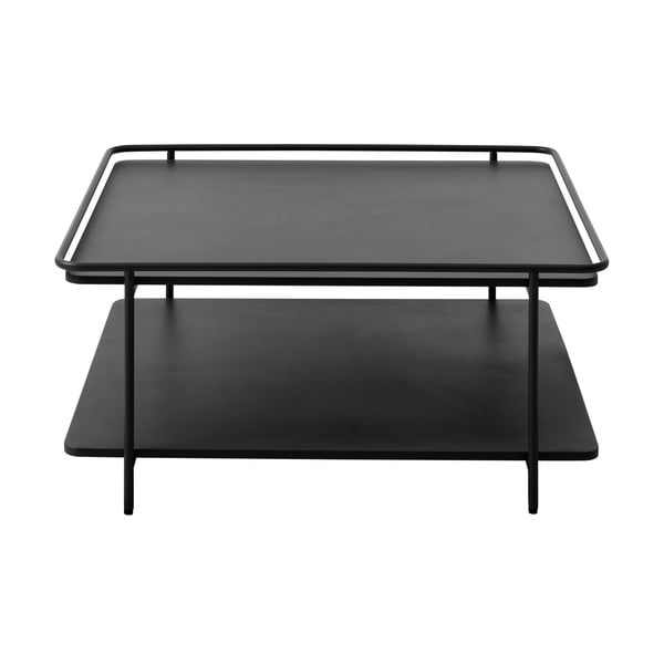 Czarny metalowy stolik 75x75 cm Yuba – Unique Furniture