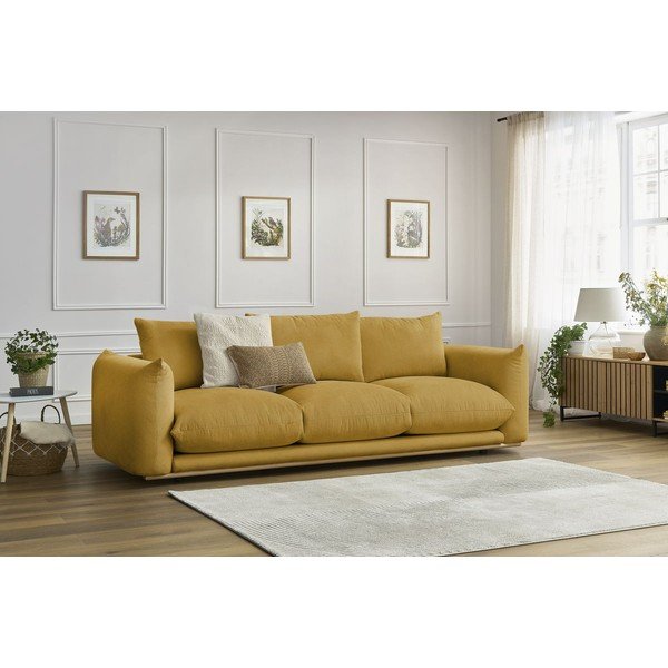 Żółta sofa 265 cm Ernest – Bobochic Paris-image-1