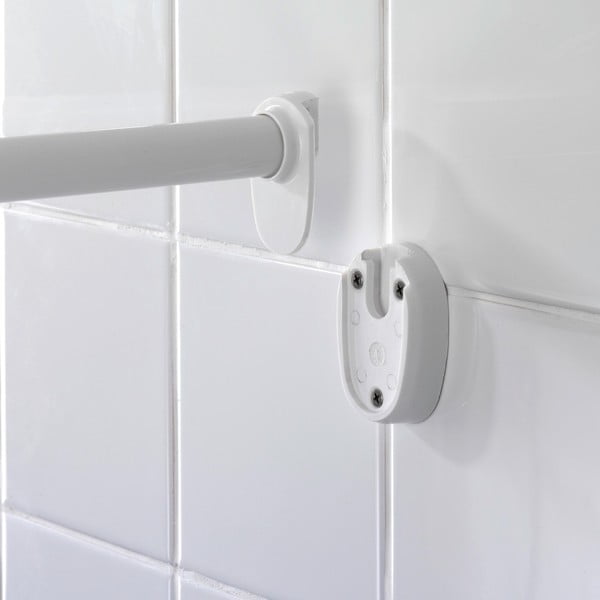 Uniwersalny narożny drążek na zasłonę prysznicową Wenko Shower Curtain Rod-image-2