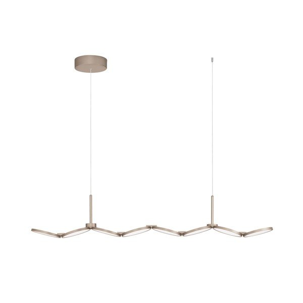 Aluminiowa lampa wisząca LED ze ściemniaczem w kolorze matowego złota Vea – Nova Luce