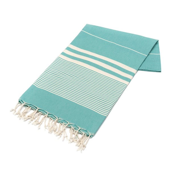 Ręcznik hammam American Stripes Mint & White, 100x180 cm