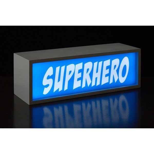 Niebieska dekoracja świetlna na baterie Superhero – Premier Housewares-image-1