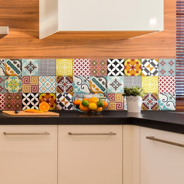 Zestaw 15 naklejek Ambiance Bistro, 20x20 cm-image-4