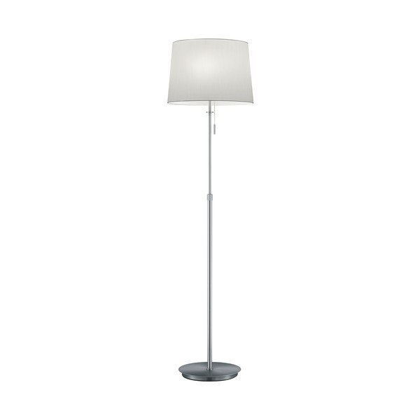 Lampa stojąca w kolorze srebra z tekstylnym kloszem (wysokość 180 cm) Lyon – Trio-image-3