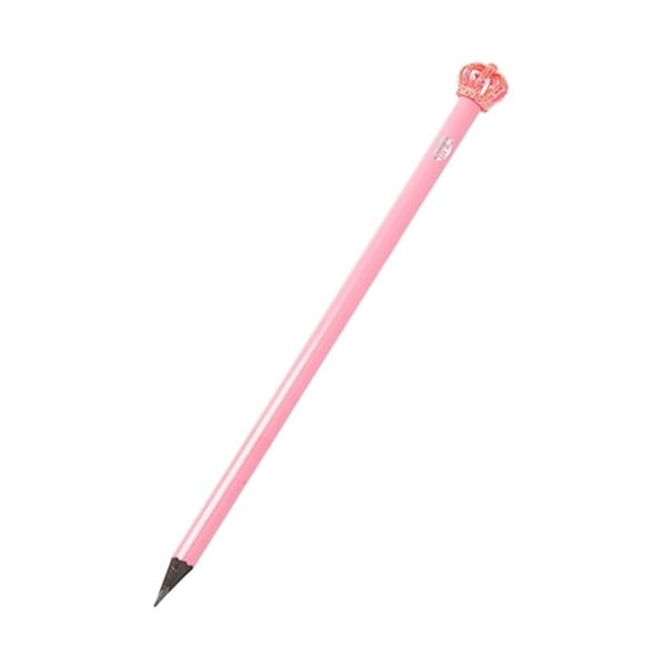 Różowy ołówek z dekoracją w kształcie korony TINC