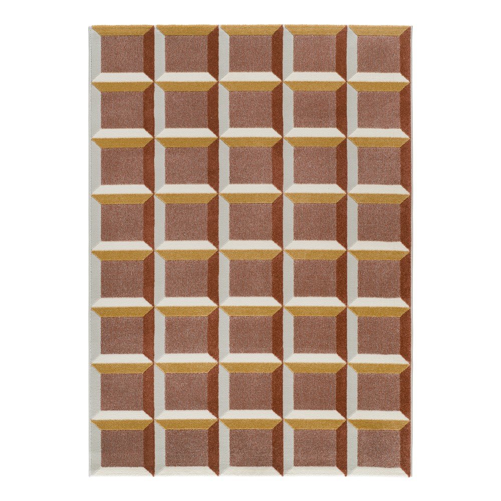 Dywan w kolorze terakoty 80x150 cm Amara – Universal