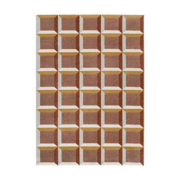 Dywan w kolorze terakoty 80x150 cm Amara – Universal