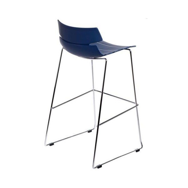 Krzesło barowe D2 Techno, niebieskie-image-1