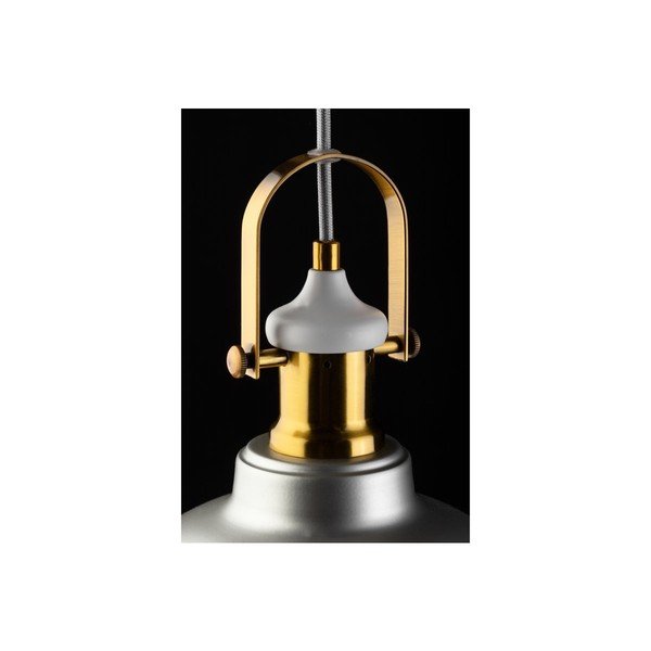 Lampa wisząca w kolorze srebra z metalowym kloszem ø 22 cm Zenit – GTV-image-2