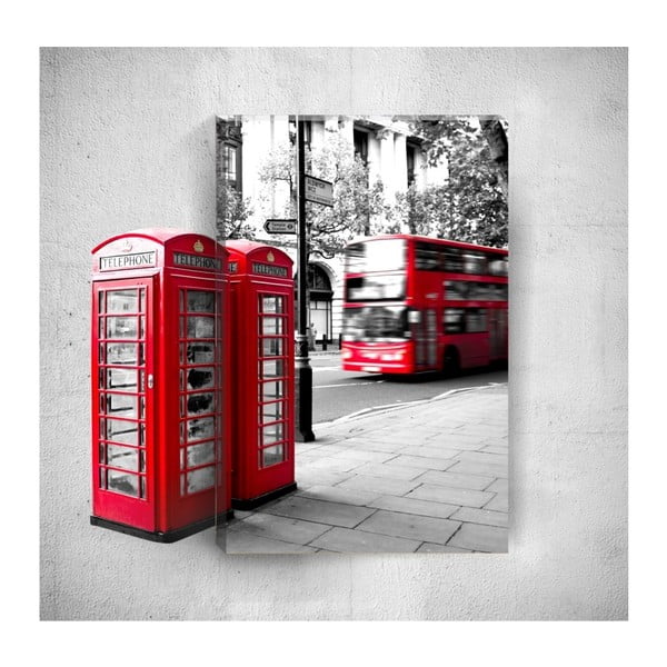 Obraz 3D Mosticx London Street, 40x60 cm