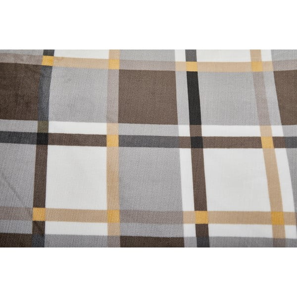 Szaro-brązowa pościel jednoosobowa z mikropluszu 140x200 cm – My House-image-4