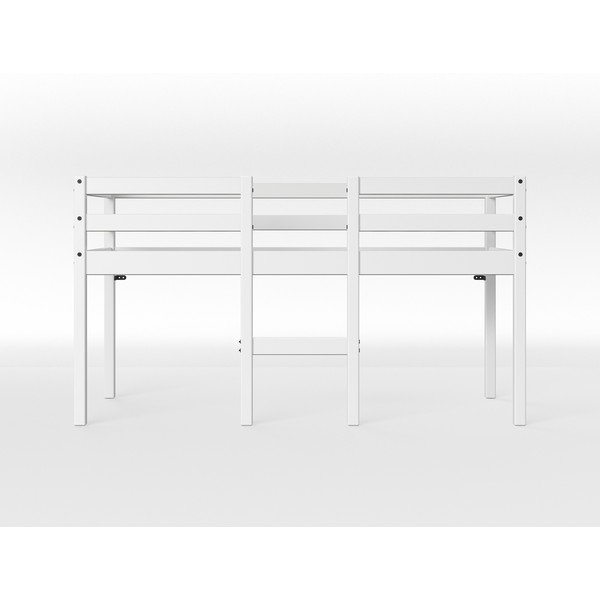 Białe podwyższane łóżko dziecięce z drewna sosnowego Flexa White, 70x160 cm-image-1