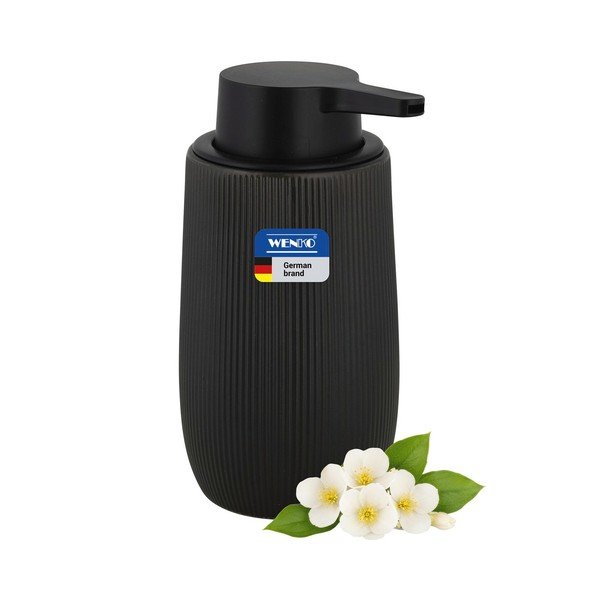 Czarny plastikowy dozownik do mydła 400 ml Fablo – Wenko-image-3
