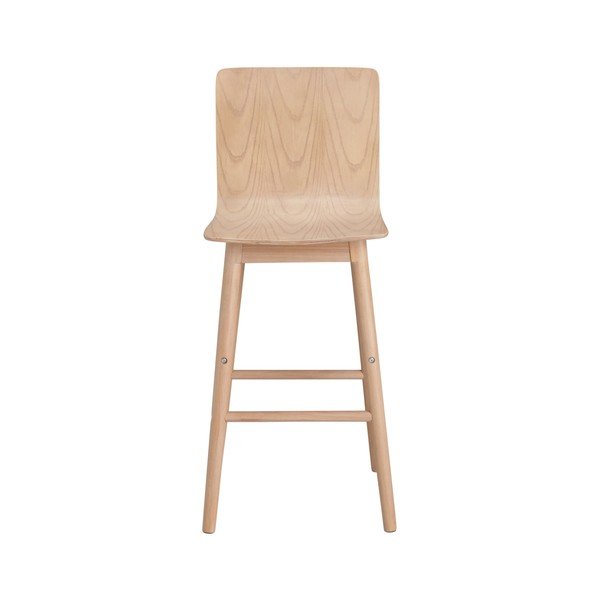 Hoker z litego drewna kauczukowego w naturalnym kolorze (wysokość siedziska 68 cm) Svensen – Ellos Home-image-2