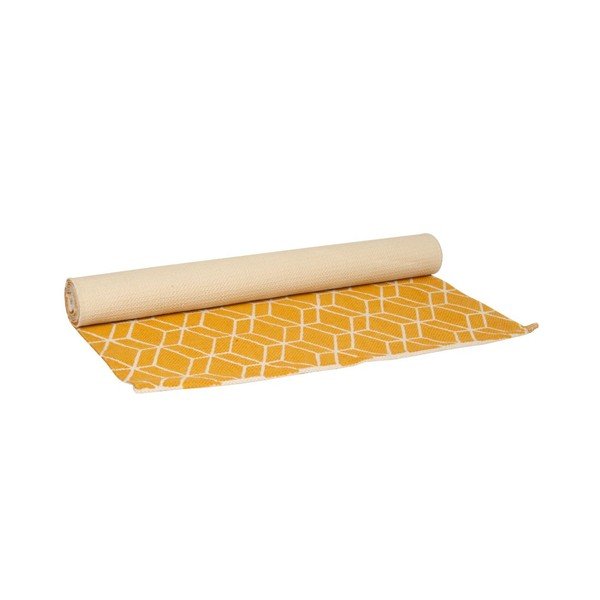 Dywan Hexagon Yellow, 140x70 cm