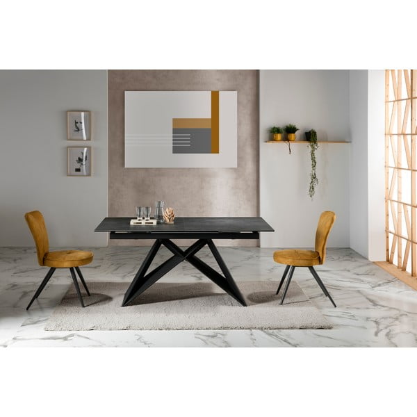 Czarny rozkładany stół Marckeric Hara-image-1