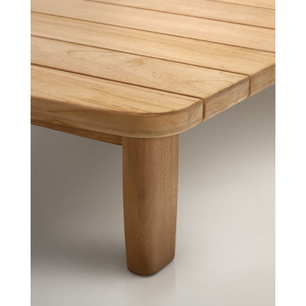 Stolik ogrodowy z litego drewna tekowego 70x140 cm Tirant – Kave Home-image-4