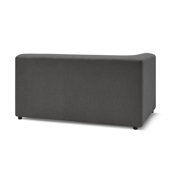 Ciemnoszary moduł sofy (prawostronny) Kleber – Bobochic Paris-image-4