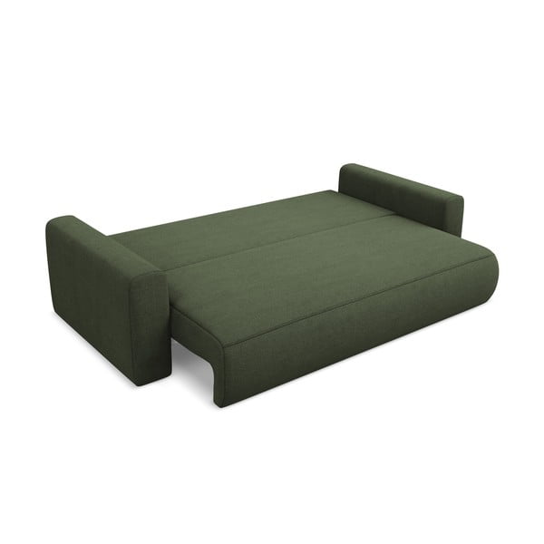 Rozkładana/ze schowkiem sofa w kolorze khaki 238 cm Kapua – Makamii-image-4