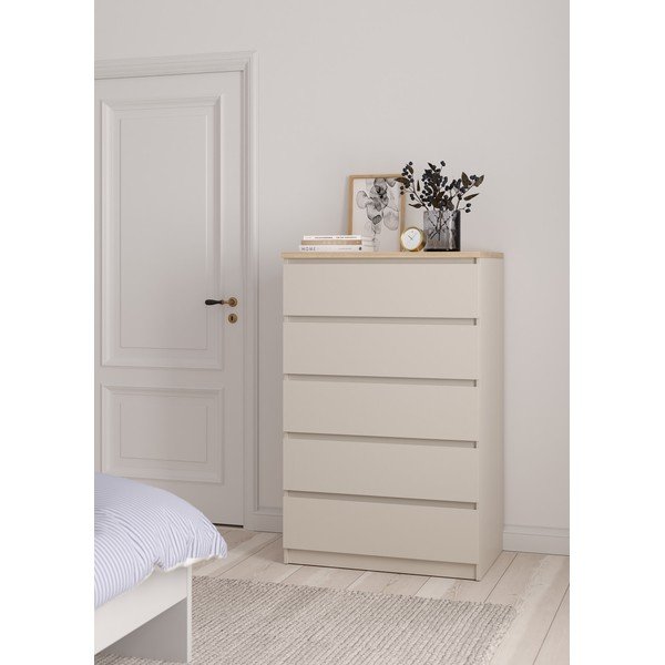 Kremowa komoda 77x121x50 cm Naia – Tvilum-image-1