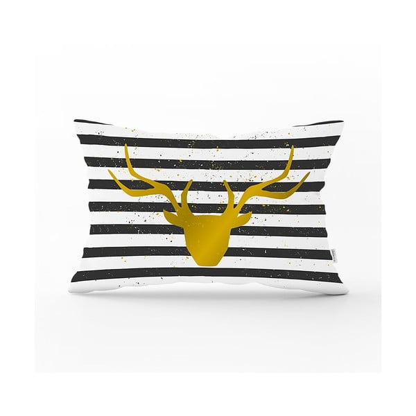Dekoracyjna poszewka na poduszkę Minimalist Cushion Covers Striped Reindeer, 35x55 cm