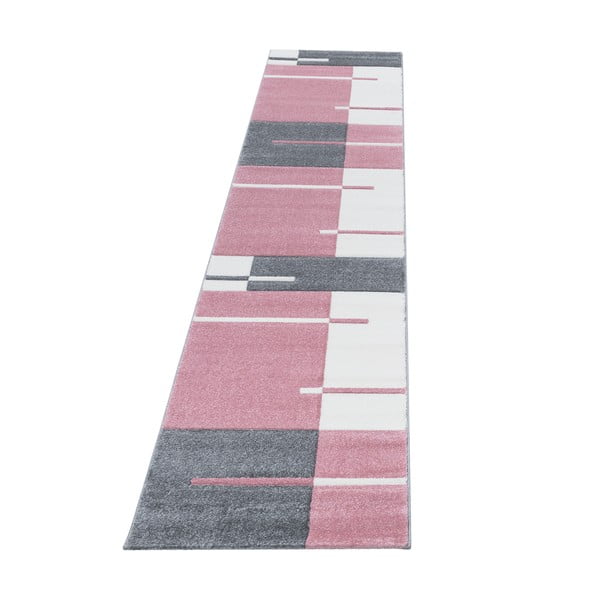 Różowo-szary chodnik 80x300 cm Hawaii – Ayyildiz Carpets