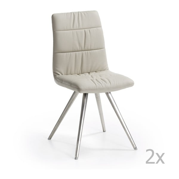 Zestaw 2 białych krzeseł La Forma Lark2