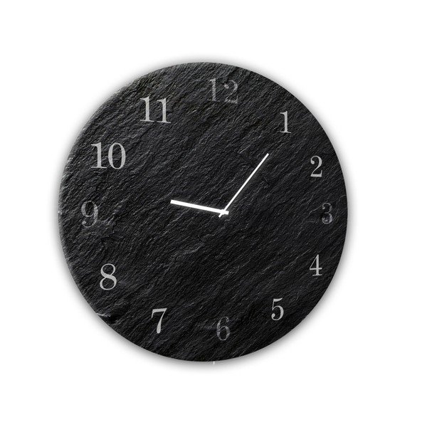 Zegar ścienny Styler Glassclock Carbon, ⌀ 30 cm-image-1