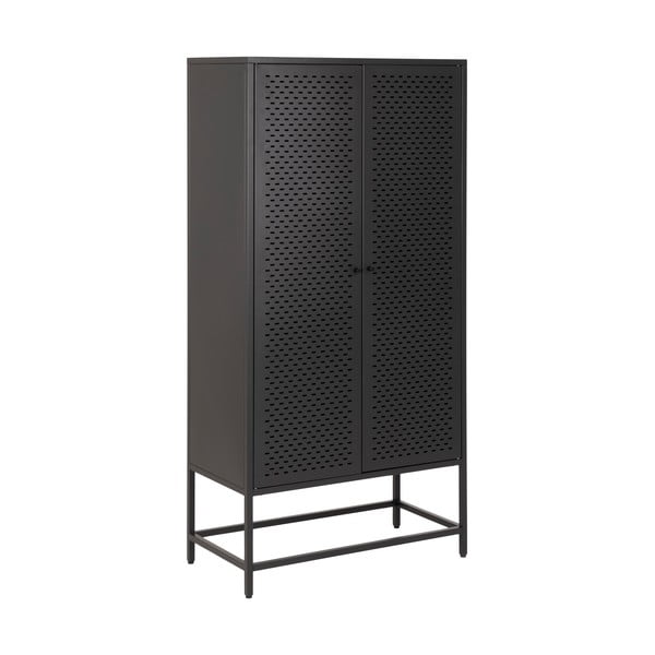 Czarna metalowa szafa 80x160 cm Newcastle – Actona-image-2