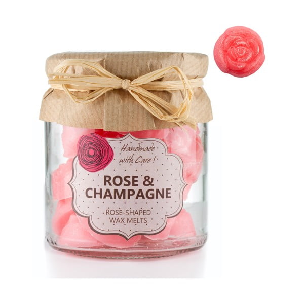 Zestaw 18 małych świeczek zapachowych Rose and Champagne