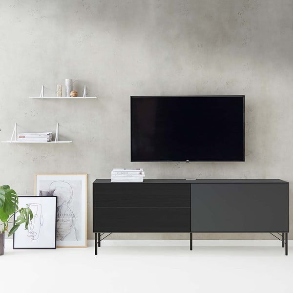 Zapasowa czarna noga metalowa do szafek Mistral & Edge by Hammel – Hammel Furniture-image-1