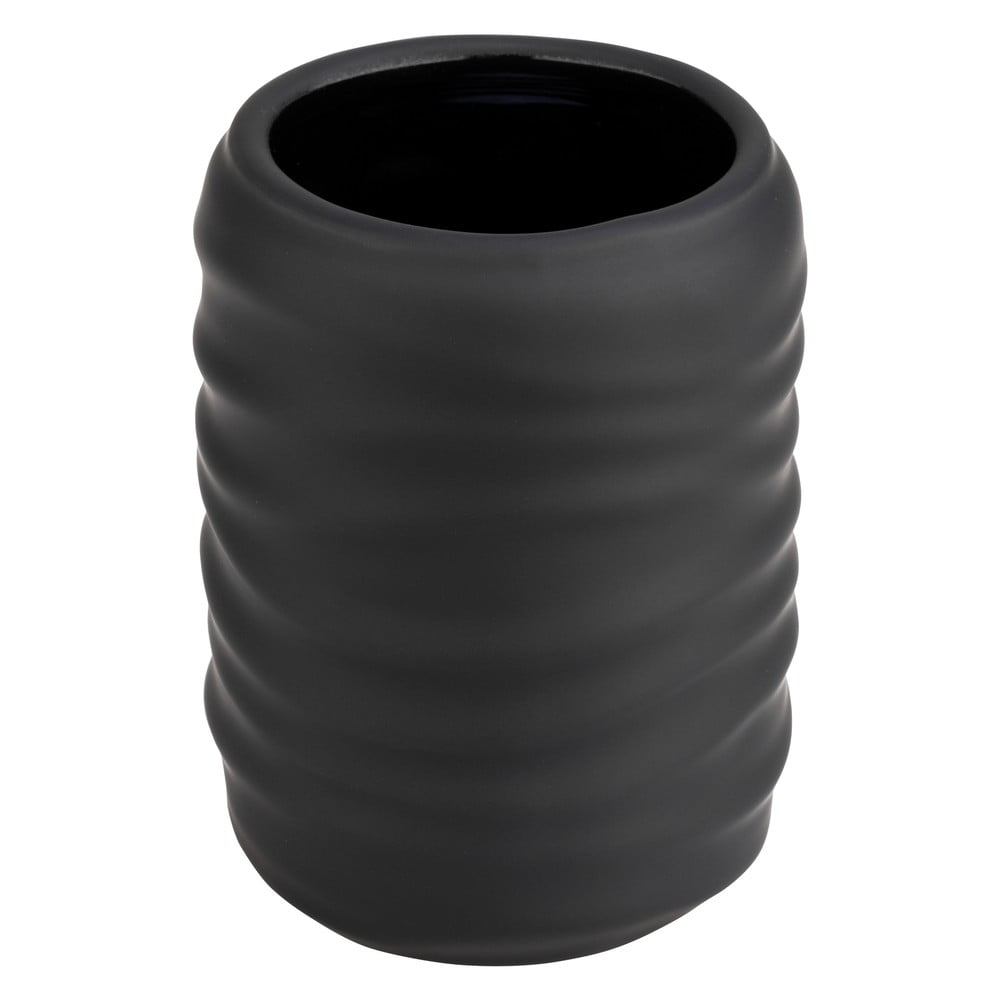 Czarny kubek na szczoteczki do zębów ceramiczny Illana – Wenko (zdjęcie 3)