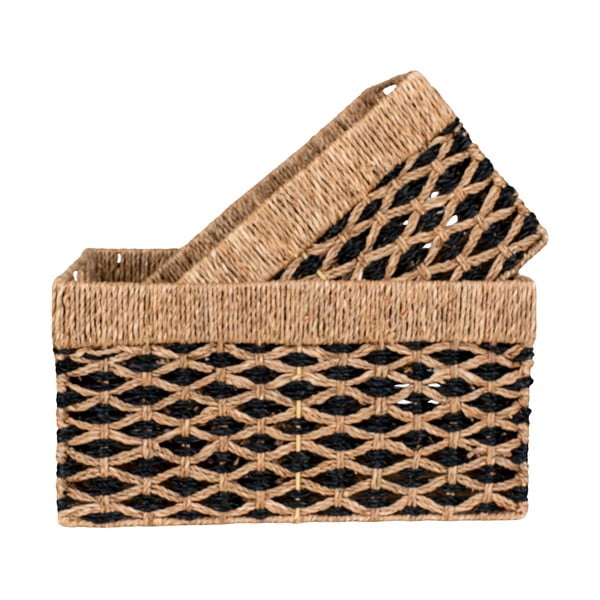 Koszyki z trawy morskiej zestaw 2 szt. 25x40x21 cm Salar – House Nordic-image-2