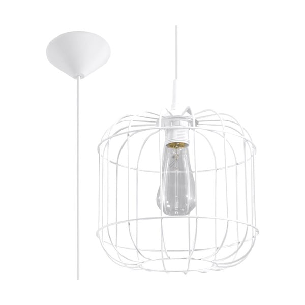 Biała lampa wisząca ø 23 cm Albino – Nice Lamps