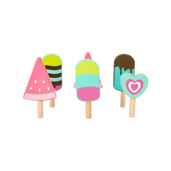 Dziecięcy drewniany wózek z lodami Legler Ice Cream-image-1