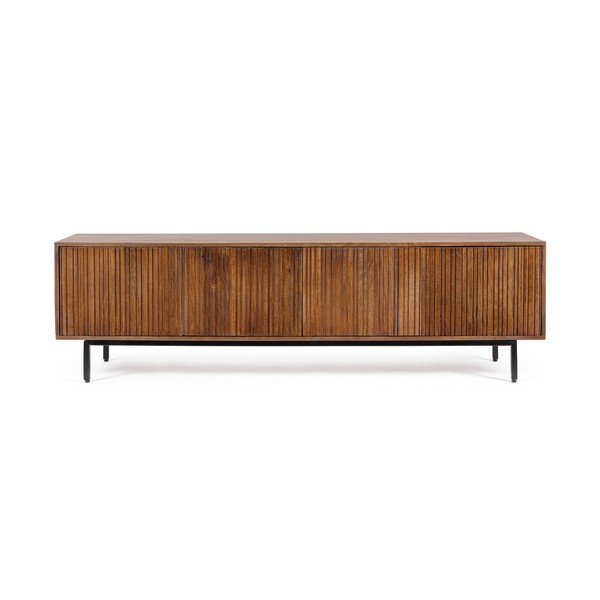 Szafka pod TV z litego drewna mango w naturalnym kolorze 170x50x40 cm Tadita – Bizzotto