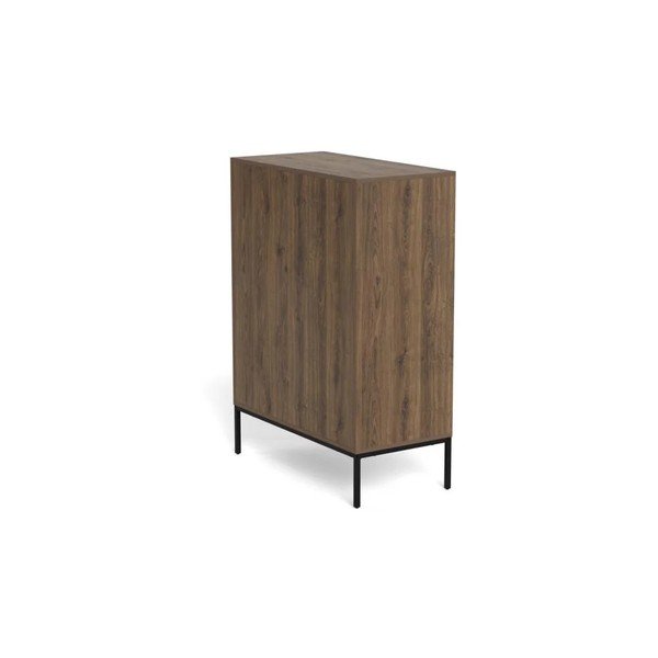 Komoda w dekorze dębu w ciemnym naturalnym kolorze 80x110x40 cm Palmdale – Actona-image-4
