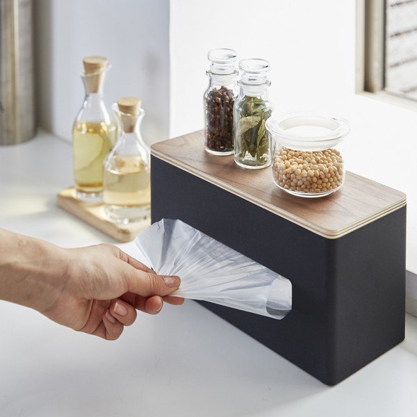 Metalowy pojemnik na chusteczki Rin – YAMAZAKI-image-1