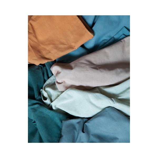 Jasnoróżowa poduszka z domieszką lnu Surdic Square, 37x37 cm-image-2